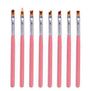 Planet Gates Burgundy 5 Pcs/Sets Nail Art Pen 2 In 1 Double Ends Dotting Drawing Painting UV Gel Liner Polish Brush Set Nail Art Dotting Tools