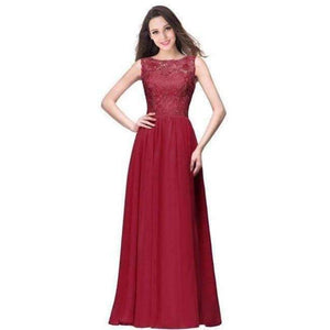 Planet Gates burgundy / 6 Dark Navy Chiffon Bridesmaid Dresses Long 2017 Sleeveless Wedding Party Dresses Royal Blue Formal Dresses Under $50