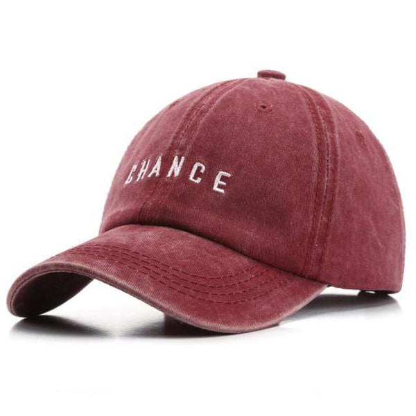 Planet Gates Burgundy / Adjustable Cotton Baseball Cap for Men and Women CHANCE Embroidered Hats Casual Retro Snapback Hat Summer Sun Caps Unisex Gorras