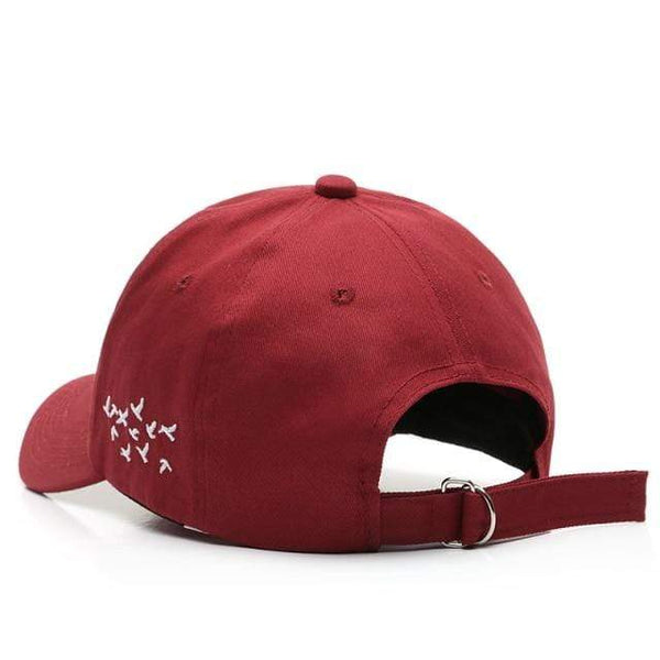 Planet Gates Burgundy / Adjustable Fashion Baseball Cap for Men and Women Cotton Snapback Hat Casual Peaked Cap Unisex Outdoor Sport Hat Adjustable Gorras