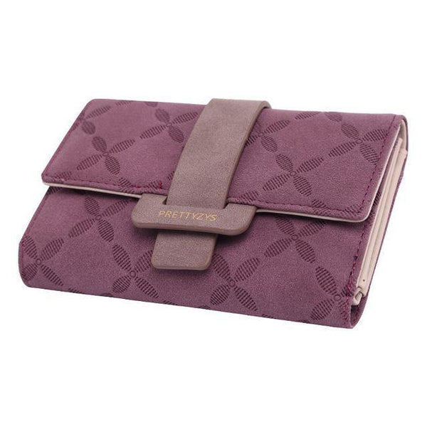 Planet Gates Burgundy Female Wallet Leather Women Wallets Floral Foldable Change Purse Credit Card Lady Coin Purses Holders For Girls Carteira