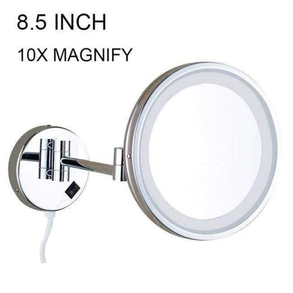 Planet Gates Burgundy Nieneng Makeup Mirrors LED Bathroom LED Light Mirror 5X 10X Bath Mirror Make up Toilet Magnifying Mirror Accessories ICD60531