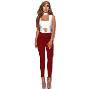Planet Gates Burgundy / S Suede fabric elastic waist legging autumn winter package hip pure color beading pants with zipper ladies trousers ZB-D019