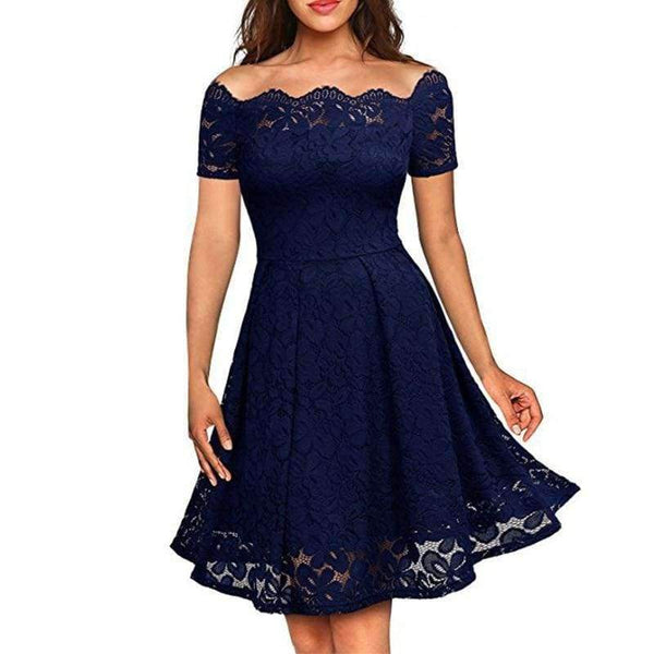 Planet Gates Burgundy / S Vintage Dress 2018 Short Sleeve a-Line Off Shoulder Dresses Elegant Embroidery Evening Party Dress Christmas Vestidos