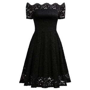 Planet Gates Burgundy / S Vintage Dress 2018 Short Sleeve a-Line Off Shoulder Dresses Elegant Embroidery Evening Party Dress Christmas Vestidos