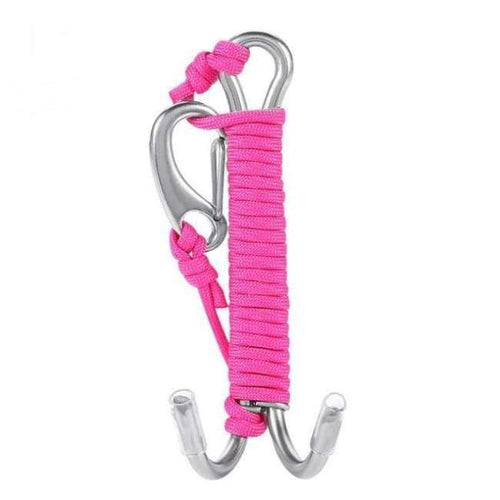 Planet Gates Burgundy Scuba Diving Dive Reef Hook High Strength Diving Reef Hook Diving Accessory for Drift Swiming Underwater Sport