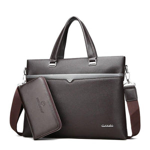 Planet Gates Business Briefcase Men Bag Male Shoulder Laptop Bag Large Capacity Leather Handbag Messenger Bags High Quality