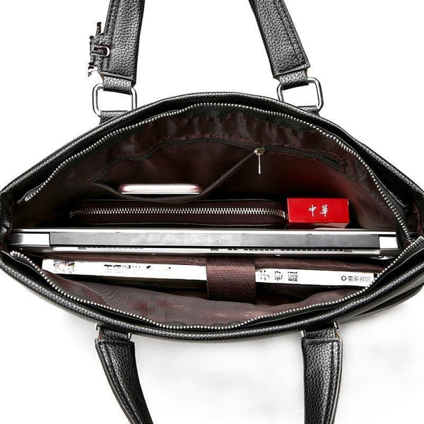 Planet Gates Business Briefcase Men Bag Male Shoulder Laptop Bag Large Capacity Leather Handbag Messenger Bags High Quality