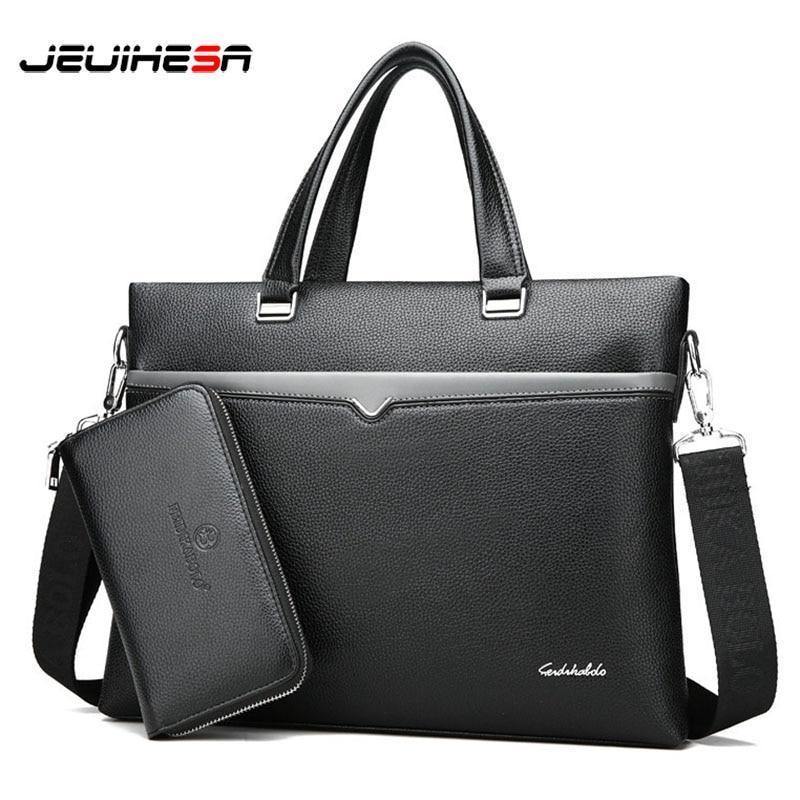 Planet Gates Business Briefcase Men Bag Male Shoulder Laptop Bag Large Capacity Leather Handbag Messenger Bags High Quality