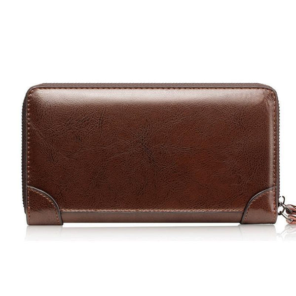 Planet Gates Business Men Wallet Long PU Leather Cell Phone Clutch Wallet Purse Hand Bag Top Zipper Large Wallet Card Holders
