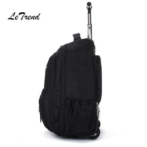 Planet Gates Business Oxford Travel Bag Men Large Capacity Backpack Women Rolling Luggage Trolley Case Carry On Wheels Suitcase