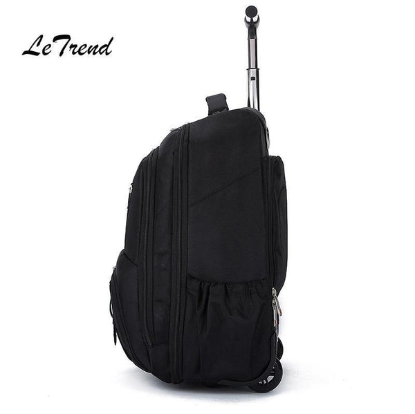 Planet Gates Business Oxford Travel Bag Men Large Capacity Backpack Women Rolling Luggage Trolley Case Carry On Wheels Suitcase