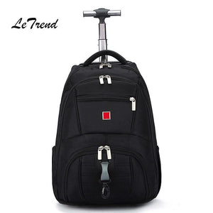 Planet Gates Business Oxford Travel Bag Men Large Capacity Backpack Women Rolling Luggage Trolley Case Carry On Wheels Suitcase