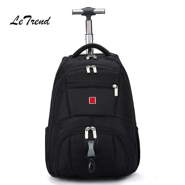 Planet Gates Business Oxford Travel Bag Men Large Capacity Backpack Women Rolling Luggage Trolley Case Carry On Wheels Suitcase