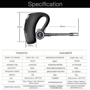 Planet Gates Business Wireless Headset Bluetooth Headphone V4.1 Handsfree With Microphone Stereo Music For iPhone Xiaomi Samsung
