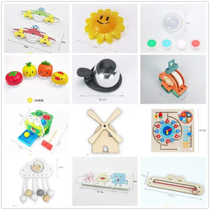 Planet Gates Busy Board Material Diy Accessories Montessori Teaching Aids Busy boards Baby Early Education Toys Toddler Learning Skill Toy