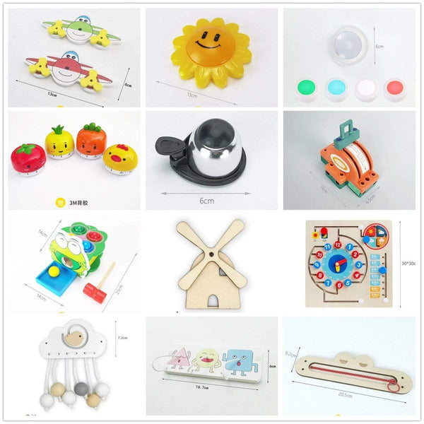 Planet Gates Busy Board Material Diy Accessories Montessori Teaching Aids Busy boards Baby Early Education Toys Toddler Learning Skill Toy