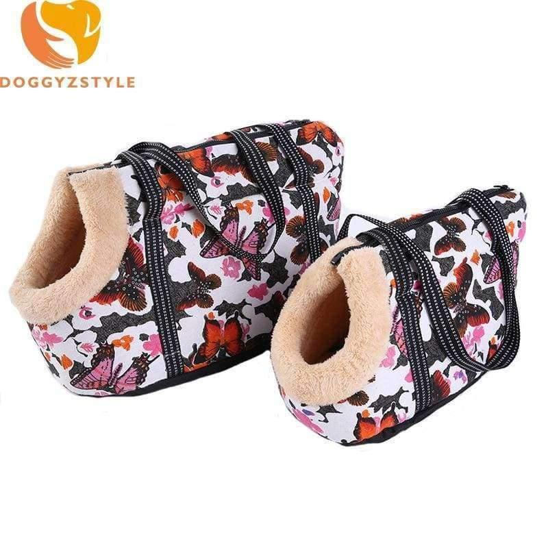 Planet Gates Butterfly / S Dog Bag For Small Dogs Puppy Cat Outdoor Travel Tote Backpack Breathable Cozy Soft Carrying Supplies DOGGYZSTYLE
