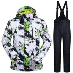 Planet Gates BV And Black / M Winter Ski Suit Men Thermal Jackets Waterproof Snowboard Suits Cross Country Skiing And Snowboarding Jackets For Men