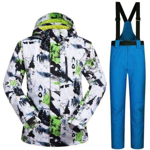 Planet Gates BV And Blue / M Winter Ski Suit Men Thermal Jackets Waterproof Snowboard Suits Cross Country Skiing And Snowboarding Jackets For Men