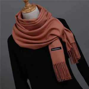 Planet Gates bwoen / China Women scarf soild winter cashmere scarves for ladies neck warm pashmina long shawl wraps bandana foulard female head hijab