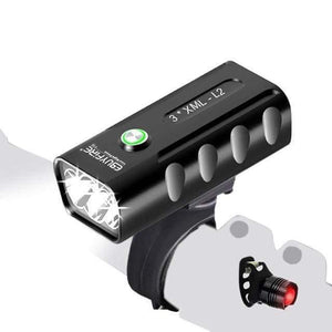 Planet Gates BX3L2xtaillight Bicycle Light 6000lm 2x XML-L2 LED Cycling Lights USB Rechargeable 6000mAh bicicleta Wheel Bike Front Light taillight