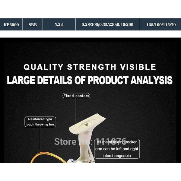 Planet Gates BY-DL-NO03FD / 1000 Series High Quality Cheapest Spinning Reel Fishing Reel 1000-9000 Series Pre-Loading Spinning Wheel  Ball Bearing Reels 04