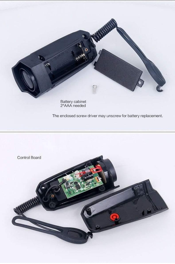 Planet Gates Bycicle ABS Plastic Cycling Electronic Horns Bike Handlebar Ring Bell Horn Loud Air Alarm Bell Sound 120db Bicycle Horn Safe