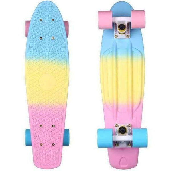 Planet Gates byp-ch / China 22" Cruiser Skateboard Mini Plastic Skate Board Retro Longboard Graphic Galaxy Starry Printed Skate