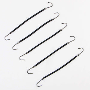 5pcs Ponytail Rubber Elastic Hook Hair Bands For Women Girls Gum Hooks Hair Accessories Styling tools Holder Bungee Bands
