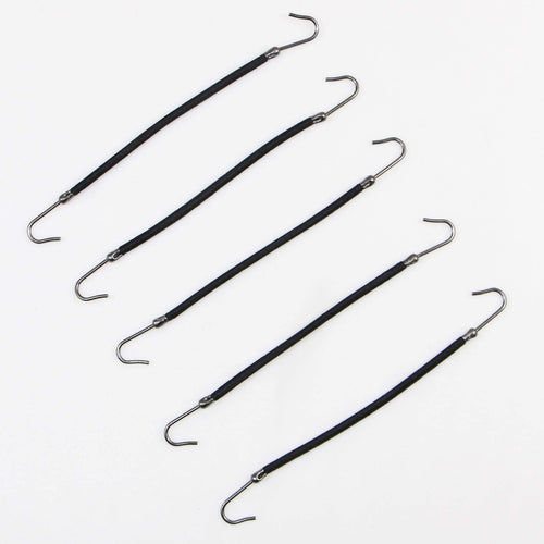 5pcs Ponytail Rubber Elastic Hook Hair Bands For Women Girls Gum Hooks Hair Accessories Styling tools Holder Bungee Bands