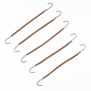 5pcs Ponytail Rubber Elastic Hook Hair Bands For Women Girls Gum Hooks Hair Accessories Styling tools Holder Bungee Bands