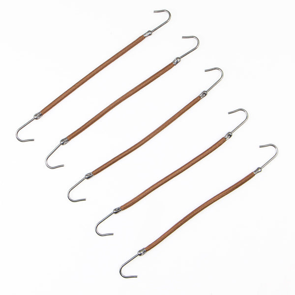 5pcs Ponytail Rubber Elastic Hook Hair Bands For Women Girls Gum Hooks Hair Accessories Styling tools Holder Bungee Bands
