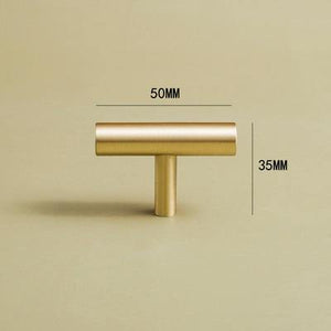 European style/Gold Solid Brass Cabinet Long Handles Furniture Drawer Pulls Drawer T Bar Kitchen Pulls Furniture Handle Hardware