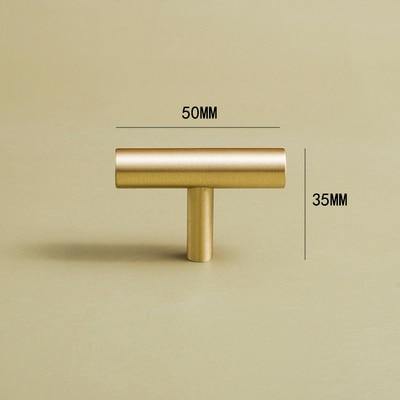 European style/Gold Solid Brass Cabinet Long Handles Furniture Drawer Pulls Drawer T Bar Kitchen Pulls Furniture Handle Hardware