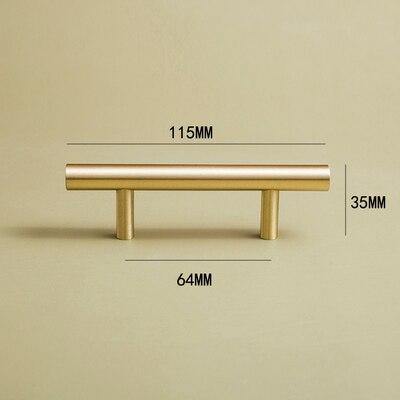 European style/Gold Solid Brass Cabinet Long Handles Furniture Drawer Pulls Drawer T Bar Kitchen Pulls Furniture Handle Hardware