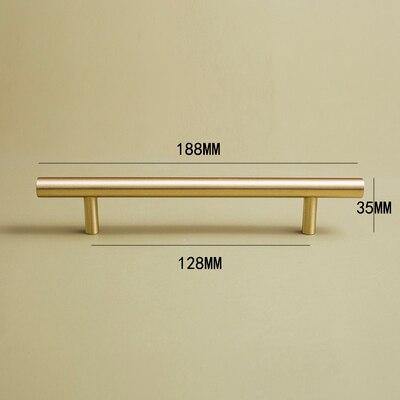 European style/Gold Solid Brass Cabinet Long Handles Furniture Drawer Pulls Drawer T Bar Kitchen Pulls Furniture Handle Hardware
