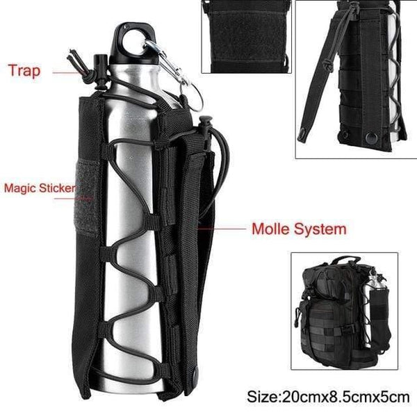 Planet Gates C-1 Water Bottle Pouch Tactical Army Water Bags Kettle Accessory Bags for Camping Hiking Travel Survival Kits Holder