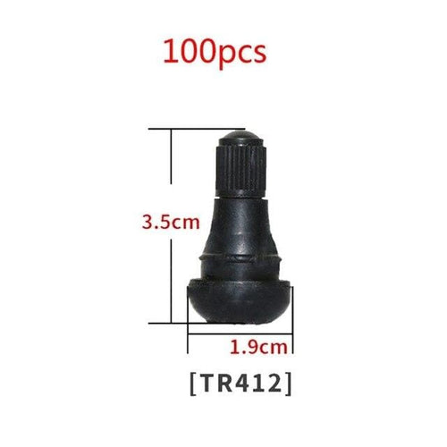 Planet Gates C 100Pcs TR414/TR413/TR412 Rubber Tire Valve Cap Car Truck Tubeless Tyre Valve Stem Cover