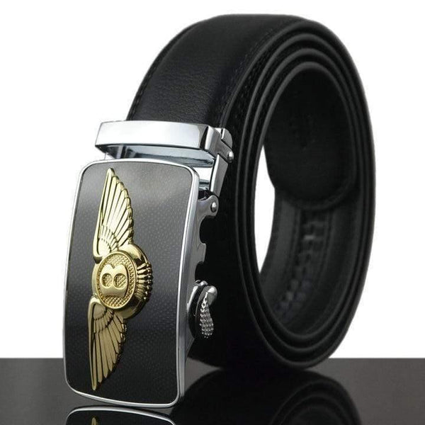 Automatic Buckle Men Belts Fashion Business Belt Famous Brand Luxury Belts For Men Leather