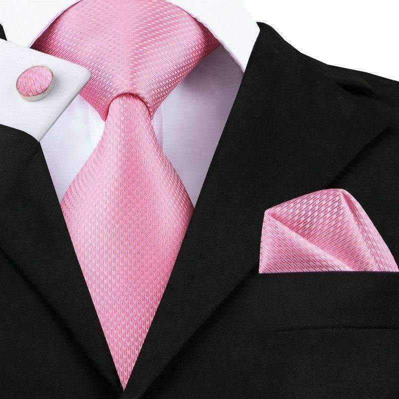 Planet Gates C-1471 / China C-557 2018 Pink White Mens Ties Set Plaid Gravatas Necktie 8.5cm Silk Ties for Men Wedding Business Vestidos Corbatas Hombre
