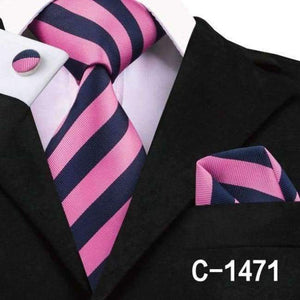Planet Gates C-1471 / China C-557 2018 Pink White Mens Ties Set Plaid Gravatas Necktie 8.5cm Silk Ties for Men Wedding Business Vestidos Corbatas Hombre