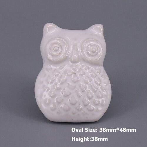 1x Classic White  Porcelain/Ceramic Drawer Pull Knob Cabinet Cupboard Door Handle Knob