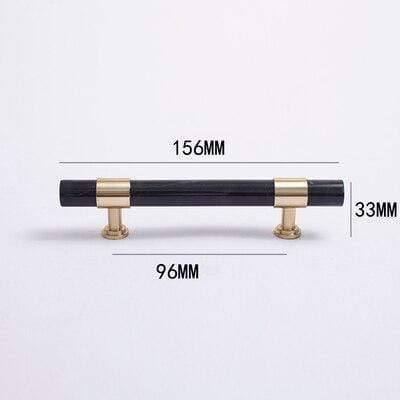 Natural Marble/Crystal + Brass T Bar Cabinet Handle And Knobs Kitchen Cupboard Door Pulls Furniture Handle Dresser Knob Hardware