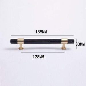 Natural Marble/Crystal + Brass T Bar Cabinet Handle And Knobs Kitchen Cupboard Door Pulls Furniture Handle Dresser Knob Hardware