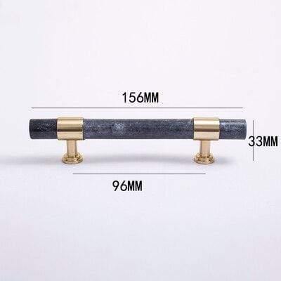 Natural Marble/Crystal + Brass T Bar Cabinet Handle And Knobs Kitchen Cupboard Door Pulls Furniture Handle Dresser Knob Hardware