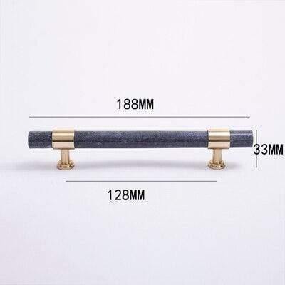 Natural Marble/Crystal + Brass T Bar Cabinet Handle And Knobs Kitchen Cupboard Door Pulls Furniture Handle Dresser Knob Hardware