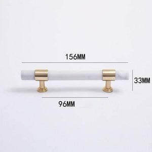 Natural Marble/Crystal + Brass T Bar Cabinet Handle And Knobs Kitchen Cupboard Door Pulls Furniture Handle Dresser Knob Hardware