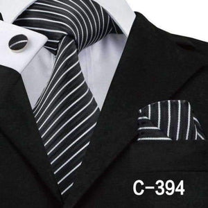 C-557 2018 Pink White Mens Ties Set Plaid Gravatas Necktie 8.5cm Silk Ties for Men Wedding Business Vestidos Corbatas Hombre