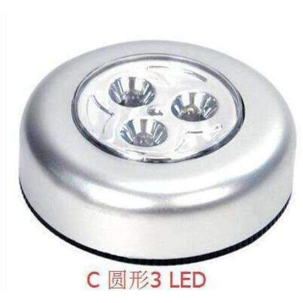 Planet Gates C     3LED 3-5 led Touch Light Lamp Self-adhesive  Battery Powered LED Cordless Stick Tap Wardrobe night light bedroom closet ceiling